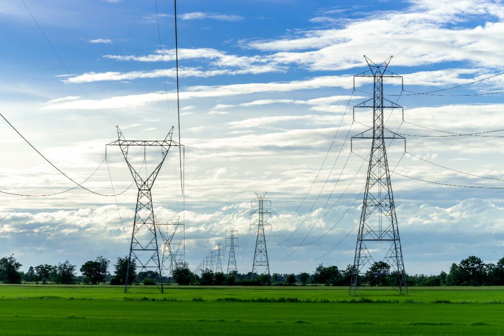 poteau électrique haute tension