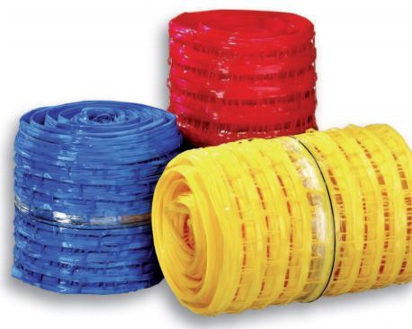 rouleaux de grillages avertisseurs Eurek 2 bleus, rouges et jaunes